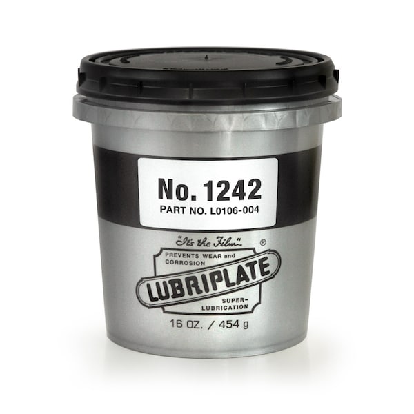 Lubriplate No. 1242, 12 Oz Tubs, Heavy Duty, Tacky White Lithium Grease, PK12 L0106-004 - main